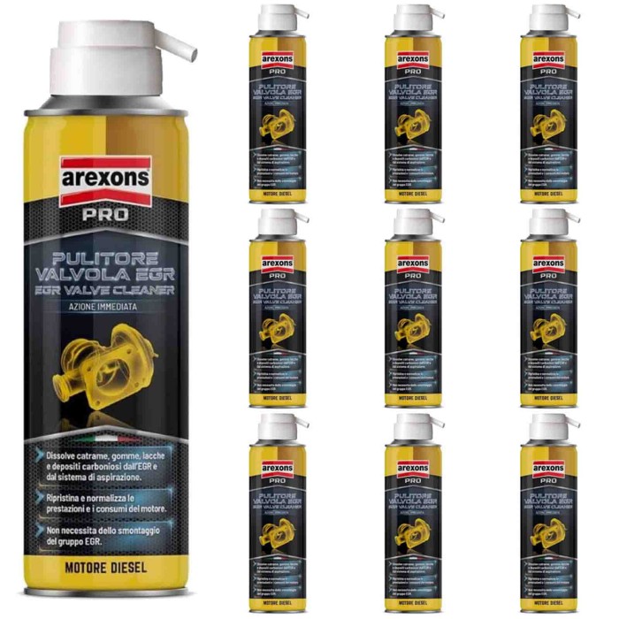 4114_1.jpg Arexons Pulitore Valvola Egr 4114 Kit Promo 10 Pezzi X 200ml Pulitore Sistema Di Aspirazione