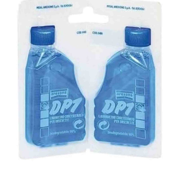 DP1_ESPOSITORE.jpg Arexons 8400 Kit Espositore 48 Pezzi (24 Coppie) Detergente Concentrato Dp1 Twin Pulizia Vaschetta Vetro Para