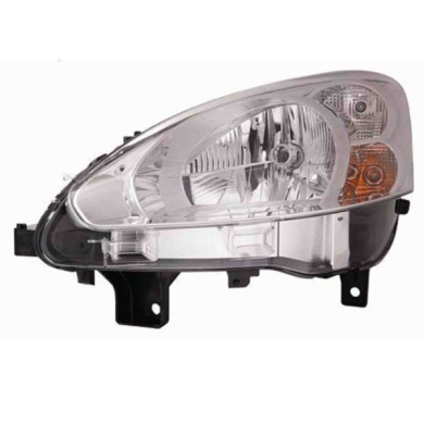 001111_AUTO.JPG Proiettore H4 Con Motore Elettrico Per Peugeot Ranch Partner Lato Destro Dal 2013/04 Al 2018/06