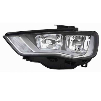 001115_AUTO.JPG Proiettore H7-h15 Con Motore Elettrico Per Audi A3 Lato Destro Dal 2012/09 Al 2016/04
