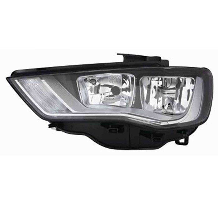 001115_AUTO.JPG Proiettore H7-h15 Con Motore Elettrico Per Audi A3 Lato Destro Dal 2012/09 Al 2016/04