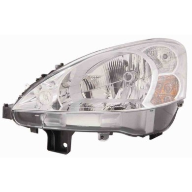 000781_AUTO.JPG Proiettore H4 Con Motore Elettrico Per Peugeot Ranch Partner Lato Sinistro Dal 2008/05 Al 2013/02