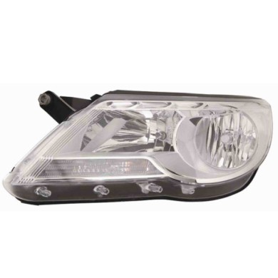 000712_AUTO.JPG Proiettore H7-h7 Predisposizione Per Regolazione Elettrico Per Volkswagen Tiguan Lato Sinistro Dal 2007/10 Al 20