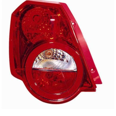 000837_AUTO.JPG Gruppo Ottico Posteriore Bianco-rosso Per Chevrolet (ex Daewoo) Aveo Lato Sinistro Dal 2008/06 Al 2011/04