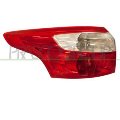 FORD FOCUS STATION WAGON 2011-2014 RETRO.jpg Fanale Posteriore Sinistro Esterno Senza Porta Lampada Per Ford Focus Dal 2011 Al 2