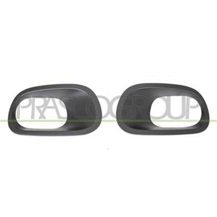 CI3281240_1.JPG Kit Cornici Fendinebbia Nere Goffrate (destra+sinistra) Per Citroen C3 Dal 2016 Al 2020