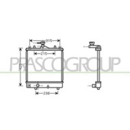 Radiatore Per Opel/vauxhall Agila Dal 2000 Al 2007