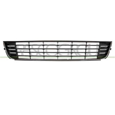 VG7192120_1.JPG Griglia Centrale Paraurti Nera Con Modanatura Cromata Per Volkswagen Touran Dal 2010 Al 2015