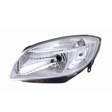 000670_AUTO.JPG Proiettore H4 Elettrico Senza Motore Per Skoda Roomster Lato Destro Dal 2006/09 Al 2010/02