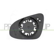 Piastra Specchio Destra Convessa Cromata Per Toyota Yaris Dal 2011 Al 2014