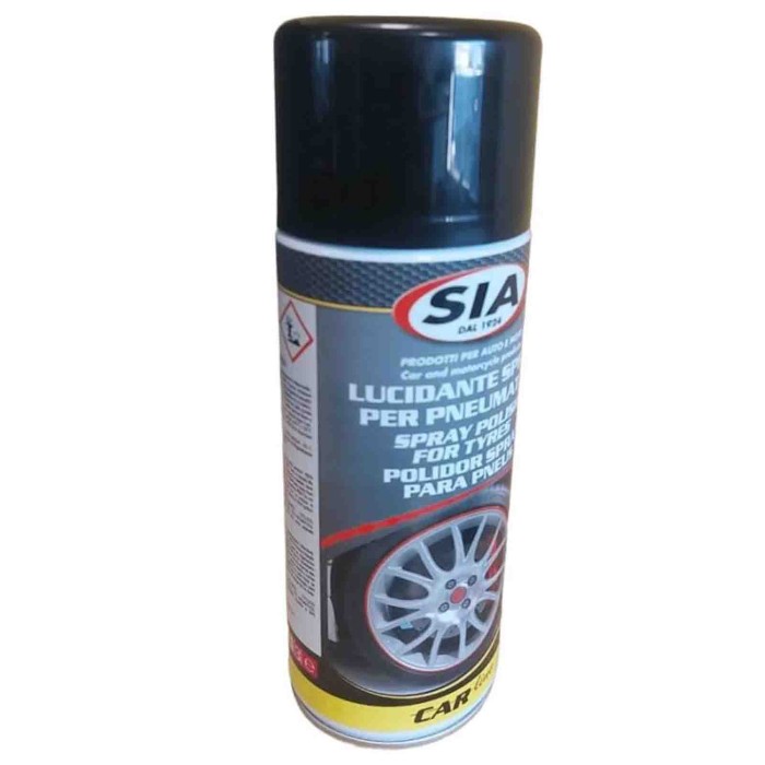 SIA3.jpg Sia 8548 Nero Gomme Lucidante 10 Pezzi X 400 Ml Spray Per Pneumatici. Protegge E Ravviva Il Colore Dei Pneumatici Prese