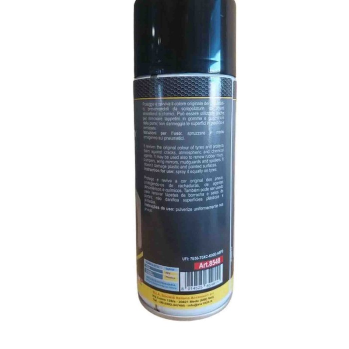SIA4.jpg Sia 8548 Nero Gomme Lucidante 10 Pezzi X 400 Ml Spray Per Pneumatici. Protegge E Ravviva Il Colore Dei Pneumatici Prese