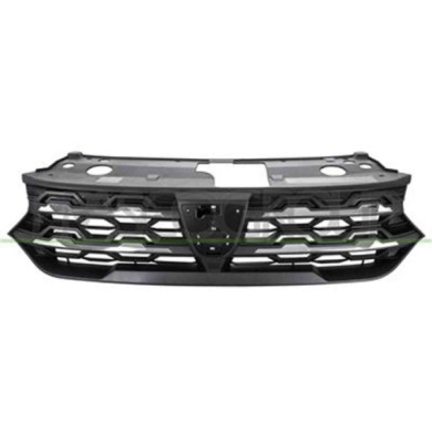 DA2322001_2.JPG Griglia Radiatore Nera Con Modanature Cromate Per Dacia Sandero Stepway Dal 2020
