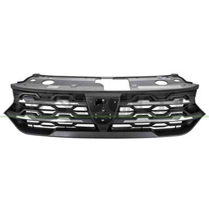 DA2322001_2.JPG Griglia Radiatore Nera Con Modanature Cromate Per Dacia Sandero Stepway Dal 2020