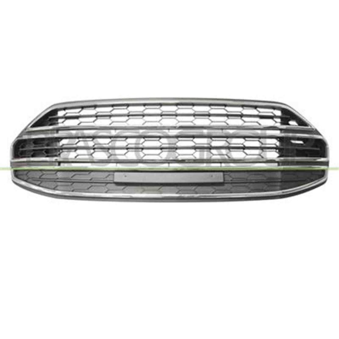 FD7502130_1.JPG Griglia Centrale Paraurti Nera Con Modanatura Cromata Per Ford Ecosport Dal 2013 Al 2017