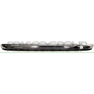 FT0301250_1.JPG Modanatura Centrale Cromata+modanatura Inferiore Nera Per Fiat 500 Dal 2007 Al 2015