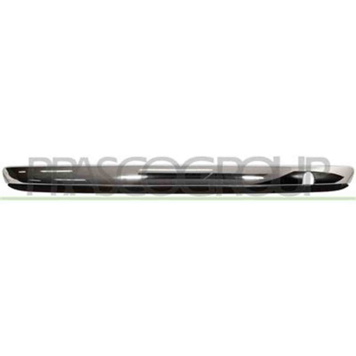 FT0301250_1.JPG Modanatura Centrale Cromata+modanatura Inferiore Nera Per Fiat 500 Dal 2007 Al 2015
