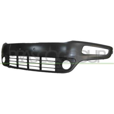 FT3442145_1.JPG Griglia Paraurti Anteriore Carbon Metal Con Sede Fendi Per Fiat Punto Evo Dal 2009 Al 2012