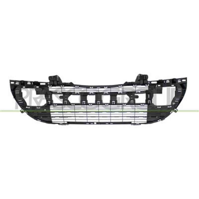 PG4242110_3.JPG Griglia Centrale Paraurti Nera Con Modanatura Cromata Per Peugeot 308 (t7) Dal 2007 Al 2011