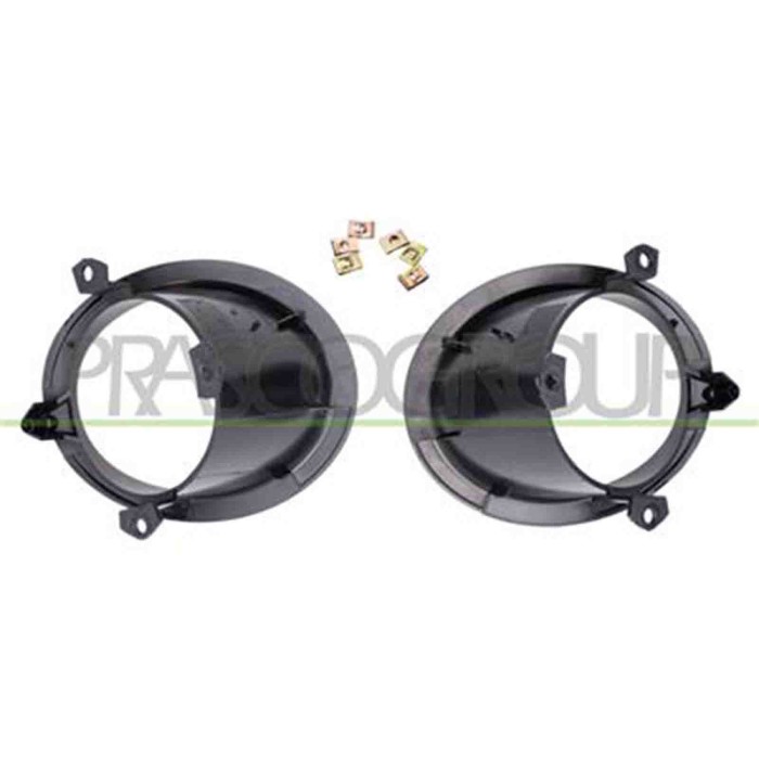 PG9061240_1.JPG Kit Cornici Fendinebbia Nere Goffrate (destra+sinistra) Per Peugeot Partner Dal 2003 Al 2008
