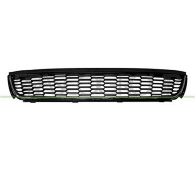 VG0232130_1.JPG Griglia Centrale Paraurti Nera Con Modanatura Cromata Per Volkswagen Polo Dal 2009 Al 2014