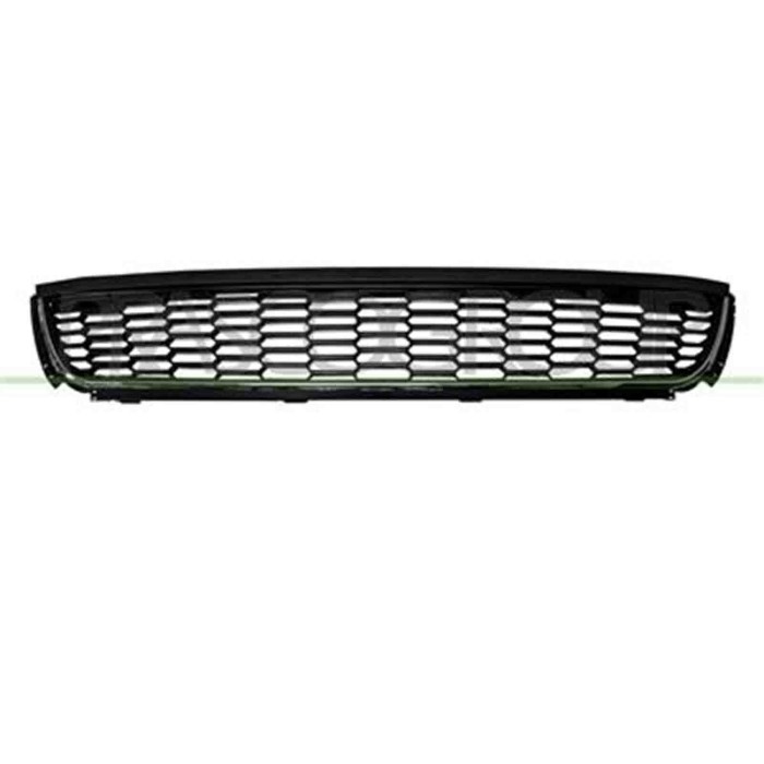 VG0232130_1.JPG Griglia Centrale Paraurti Nera Con Modanatura Cromata Per Volkswagen Polo Dal 2009 Al 2014