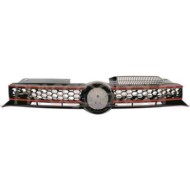 Griglia Radiatore Nera/rossa Per Volkswagen Golf Vi Gti/gtd Dal 2009 Al 2012