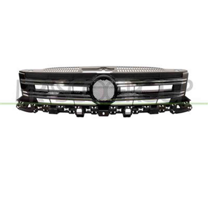 VG8092001_1.JPG Griglia Radiatore Nera Lucida Con Modanatura Cromata Per Volkswagen Tiguan Dal 2011 Al 2015