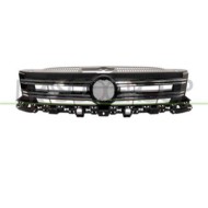 Griglia Radiatore Nera Lucida Con Modanatura Cromata Per Volkswagen Tiguan Dal 2011 Al 2015
