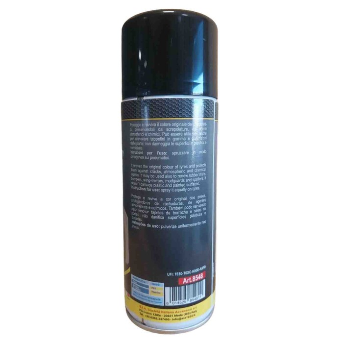 RINNOVA PNEUMATICI_4.jpg Sia 8548 Nero Gomme Lucidante Spray Per Pneumatici. Protegge E Ravviva Il Colore Dei Pneumatici Preserv