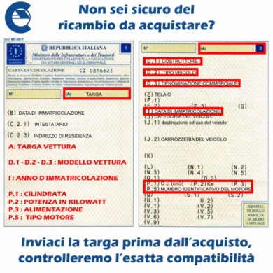LIBRETTO_RICHIESTA_TARGA.JPG Fanale Posteriore Sinistro Senza Porta Lampada Per Skoda Octavia Dal 2000 Al 2004
