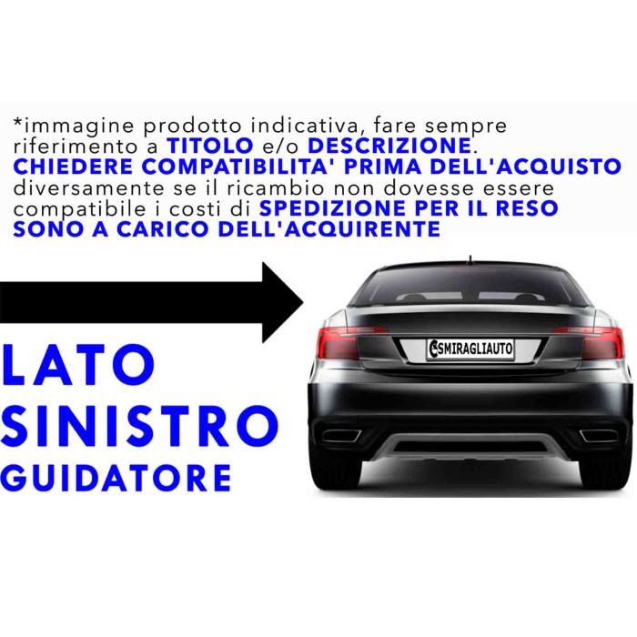 LIBRETTO_RICHIESTA_TARGA.JPG Retrovisore Manuale Br. Corto C\fan. Integ. Per Iveco Daily Lato Sinistro Dal 2006/01 Al 2011/07