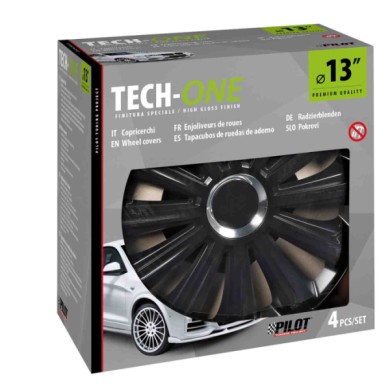 31580-C-01.JPG Trend Black Set 4 Copricerchi Ø 13" Copricerchi 4 Pz Verniciati Tech One Copricerchi