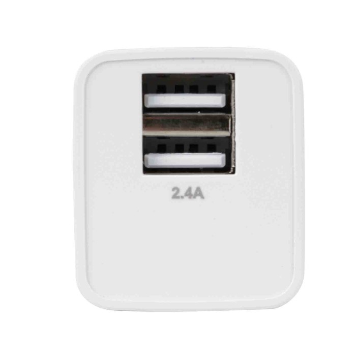 38690-S-01.JPG Linea Essentials Caricabatteria Da Rete Con 2 Porte Usb (a+a) 2400 Ma 12w 220/240 Vac Linea Essentials Accessori 