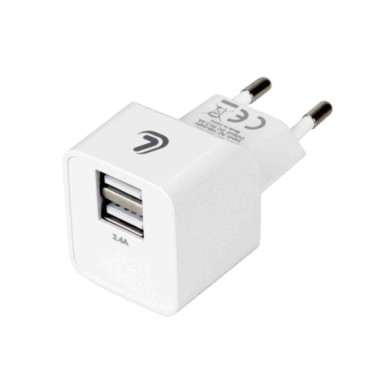 38690-S-02.JPG Linea Essentials Caricabatteria Da Rete Con 2 Porte Usb (a+a) 2400 Ma 12w 220/240 Vac Linea Essentials Accessori 
