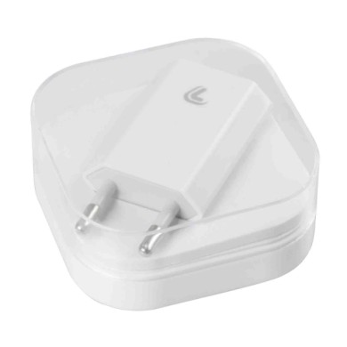 38810-S-01.JPG Linea Essentials Caricabatteria Da Rete Con 1 Porta Usb 1000 Ma 100/230v Linea Essentials Accessori Telefonia