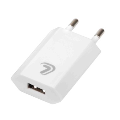 38810-C-01.JPG Linea Essentials Caricabatteria Da Rete Con 1 Porta Usb 1000 Ma 100/230v Linea Essentials Accessori Telefonia