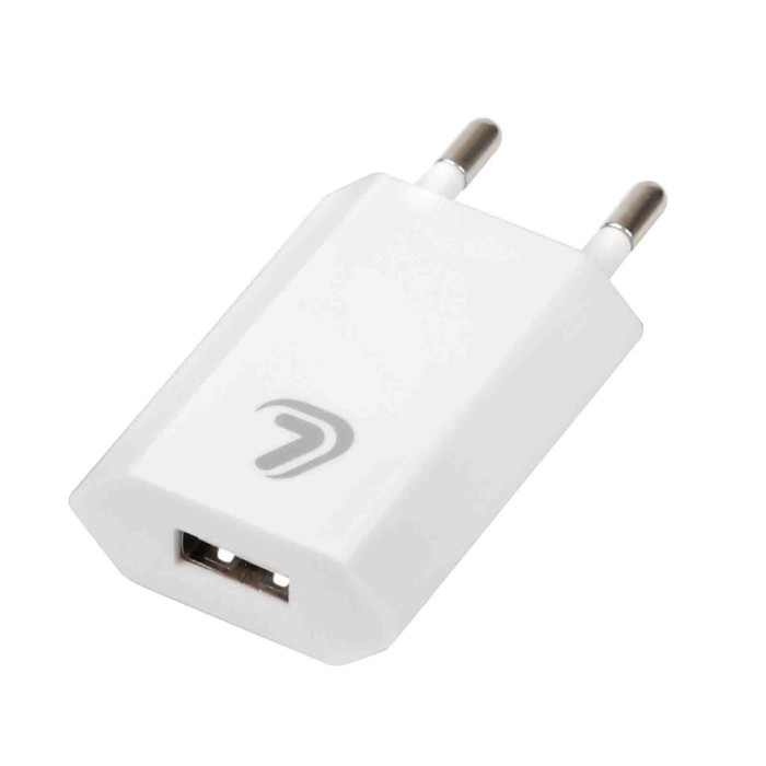 38810-C-01.JPG Linea Essentials Caricabatteria Da Rete Con 1 Porta Usb 1000 Ma 100/230v Linea Essentials Accessori Telefonia