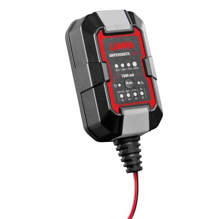 91730-S-03.JPG Amperomatic Bike Caricabatteria Intelligente 6/12v 1a Caricabatterie Accessori Per Batteria