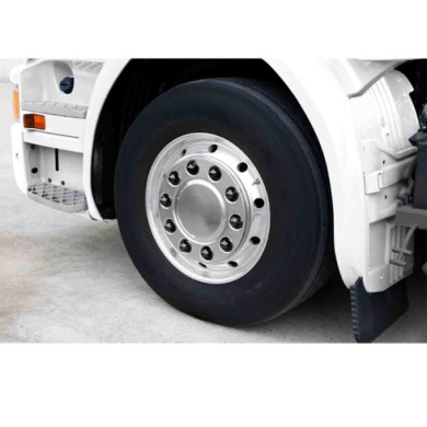 97680-S-01.JPG Dome Set 40 Copribulloni Testa Tonda In Acciaio Inox Ø 32 Mm Nero Dome Black Copribulloni Camion