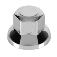 97970-S-02.JPG Boater Set 10 Copribulloni Testa Piatta In Acciaio Inox Ø 32 Mm Cromo Boater Chrome Copribulloni Camion
