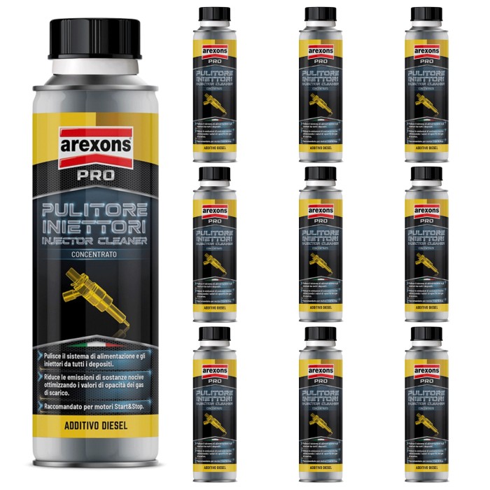 9844_1.jpg Arexons 9844 Pulitore Iniettori Per Motori Diesel 10 Pezzi X 325 Ml