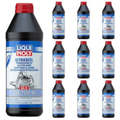 LIQ_4434.jpg LIQUI MOLY 3658 OLIO SPECIFICO PER CAMBIO MANUALE O AUTOMATICO 75W80 AD ALTE PRESTAZIONI. CONFEZIONE 10 PEZZI