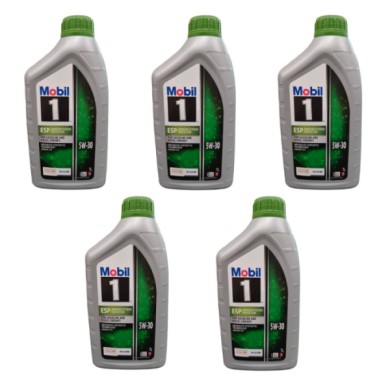 151054X5 (2).jpg Olio Motore Mobil 1 Esp 5w30 Auto Benzina Diesel Dpf E Catalizzatori. CONFEZIONE DA 5 PEZZI.
