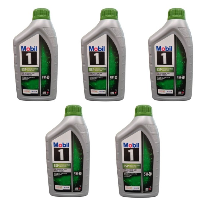 151054X5 (2).jpg Olio Motore Mobil 1 Esp 5w30 Auto Benzina Diesel Dpf E Catalizzatori. CONFEZIONE DA 5 PEZZI.