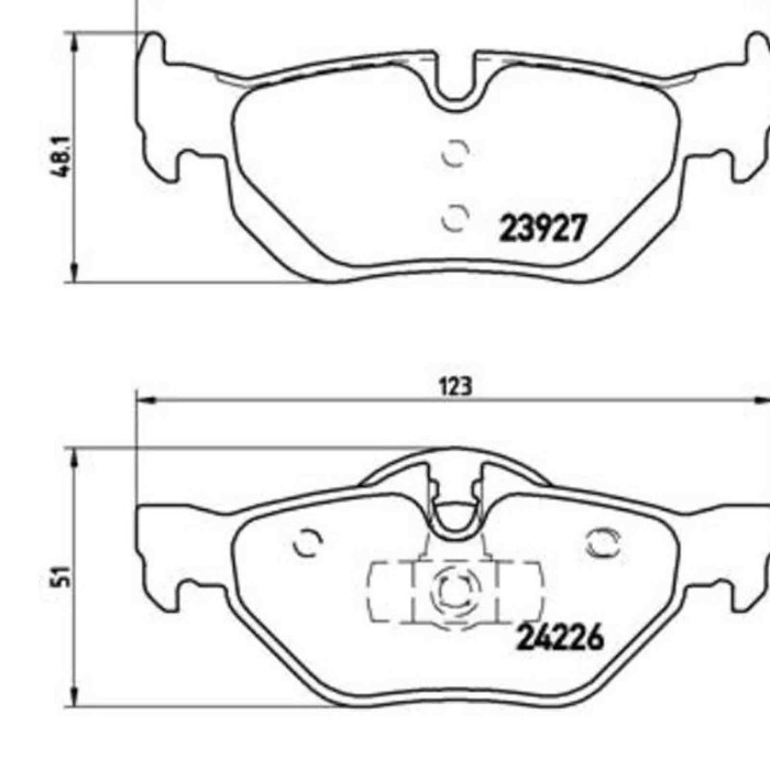 P06038_2.JPG Kit pastiglie freno, Freno a disco P 06 038 BREMBO per BMW
