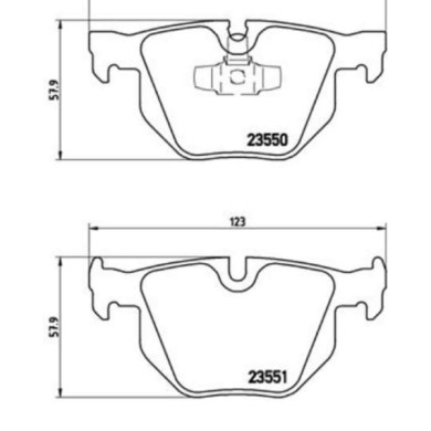 P06039_2.JPG Kit pastiglie freno, Freno a disco P 06 039 BREMBO per BMW