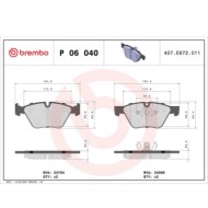P06040_2.JPG Kit pastiglie freno, Freno a disco P 06 040 BREMBO per BMW