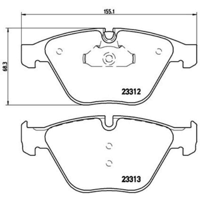 P06054_2.JPG Kit pastiglie freno, Freno a disco P 06 054 BREMBO per BMW