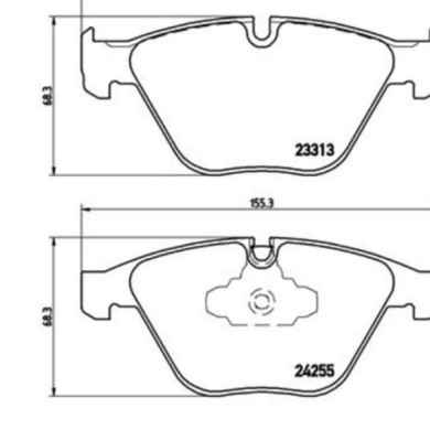 P06055_2.JPG Kit pastiglie freno, Freno a disco P 06 055 BREMBO per BMW